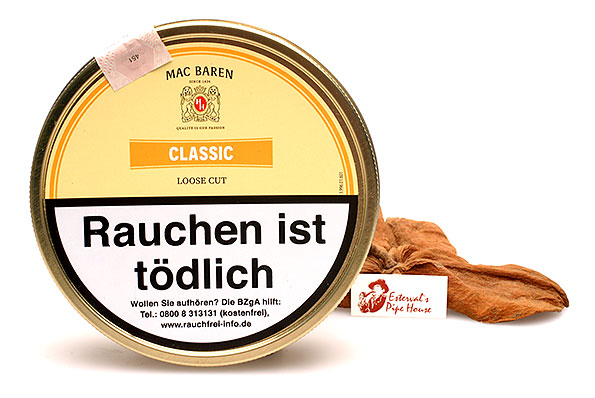 Mac Baren Classic Loose Cut Pipe tobacco 100g Tin Mac Baren Classic Loose Cut Pipe tobacco 100g Tin